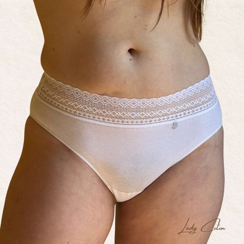 culotte en coton et dentelle design pour femme marque Avet