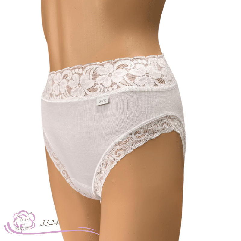culotte coton La raffinée blanc, marque AVET blanc côté - lady-coton
