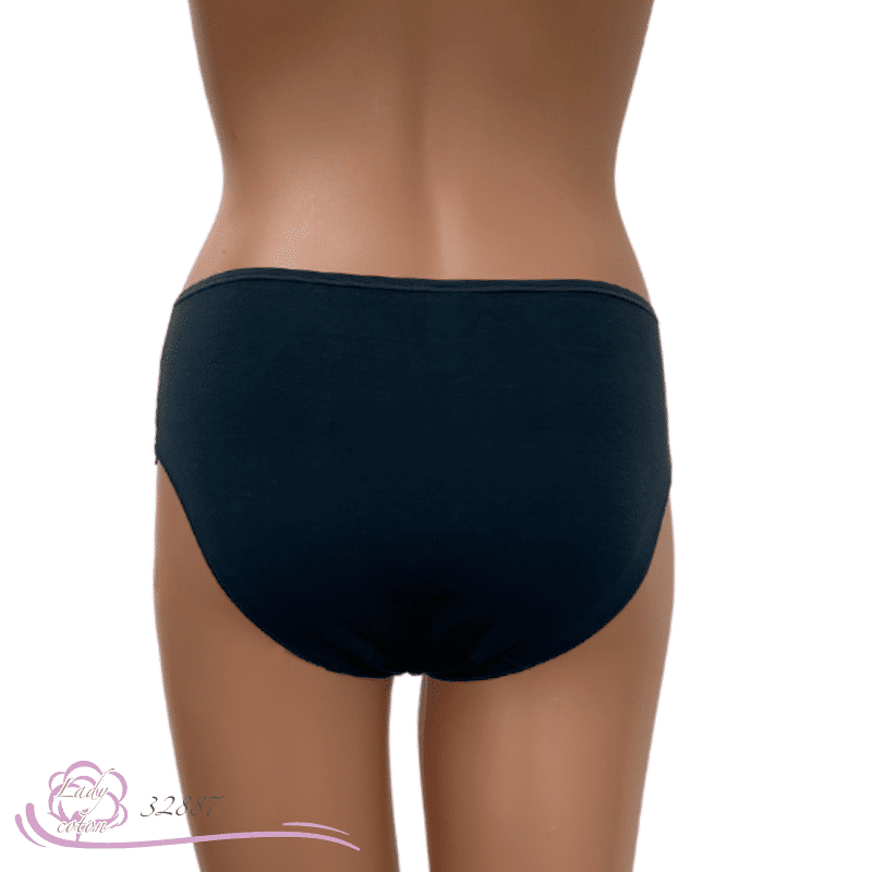 L'élégante midi culotte Eucalyptus de marque AVET bleu pétrole dos - Lady-coton