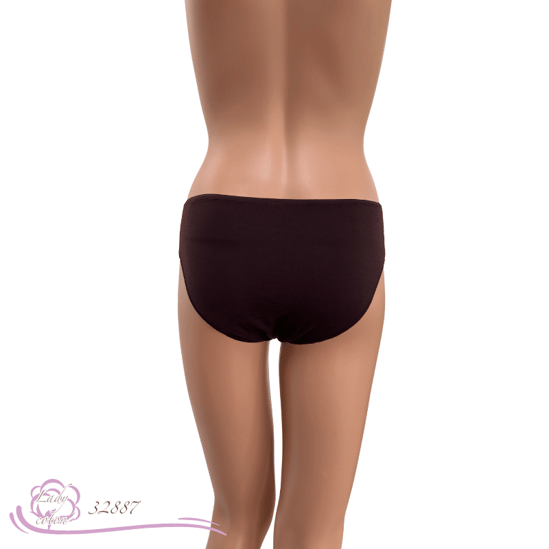 L'élégante midi culotte Eucalyptus de marque AVET violine dos - Lady-coton