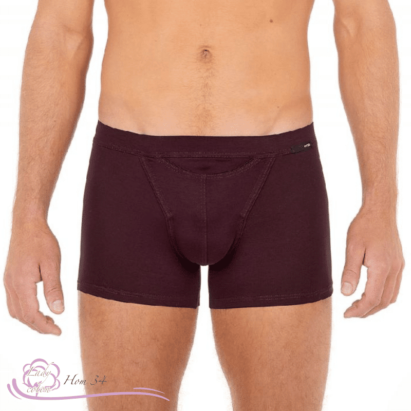 Boxer eucalyptus pour homme Lyocell HOM couleur bordeaux face - eucalyptus - Lady-coton
