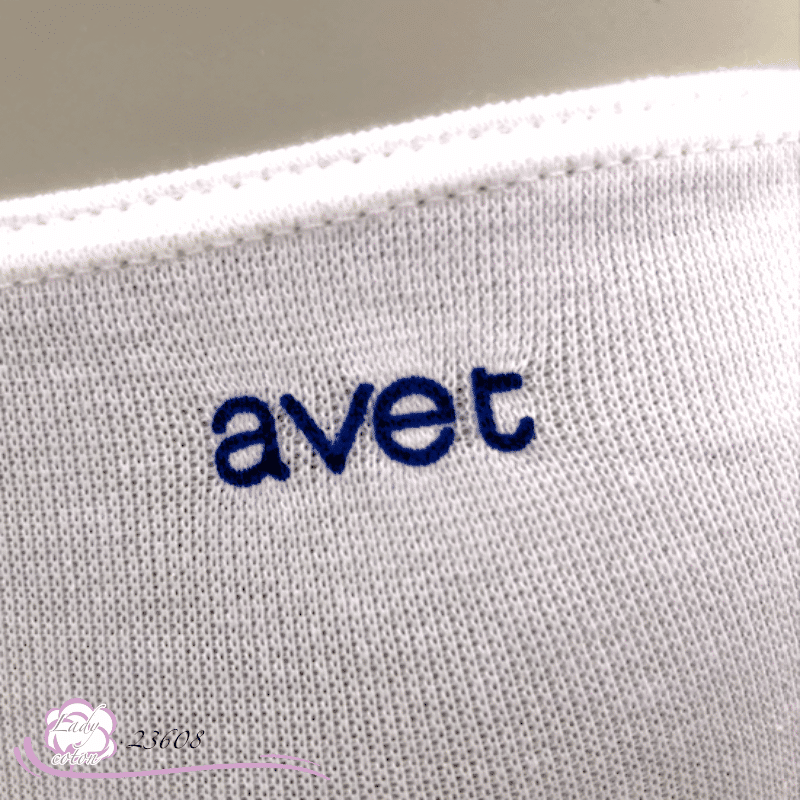 Culotte l'emboîtante midi coton blanc logo - AVET - Lady-coton