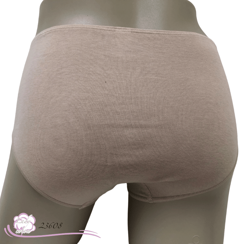 Culotte coton sans couture pour femme l'emboîtante midi coton sable dos - AVET - Lady-coton
