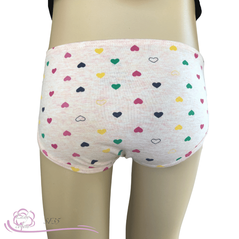 Slip 100% coton pour enfant coeur dos Gami - Lady-coton