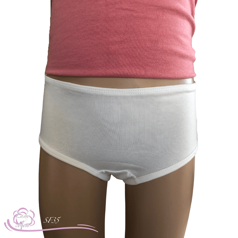 Slip 100% coton pour enfant crème face Gami - Lady-coton