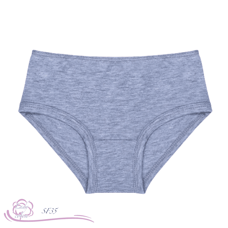 Slip 100% coton pour enfant gris plat Gami - Lady-coton