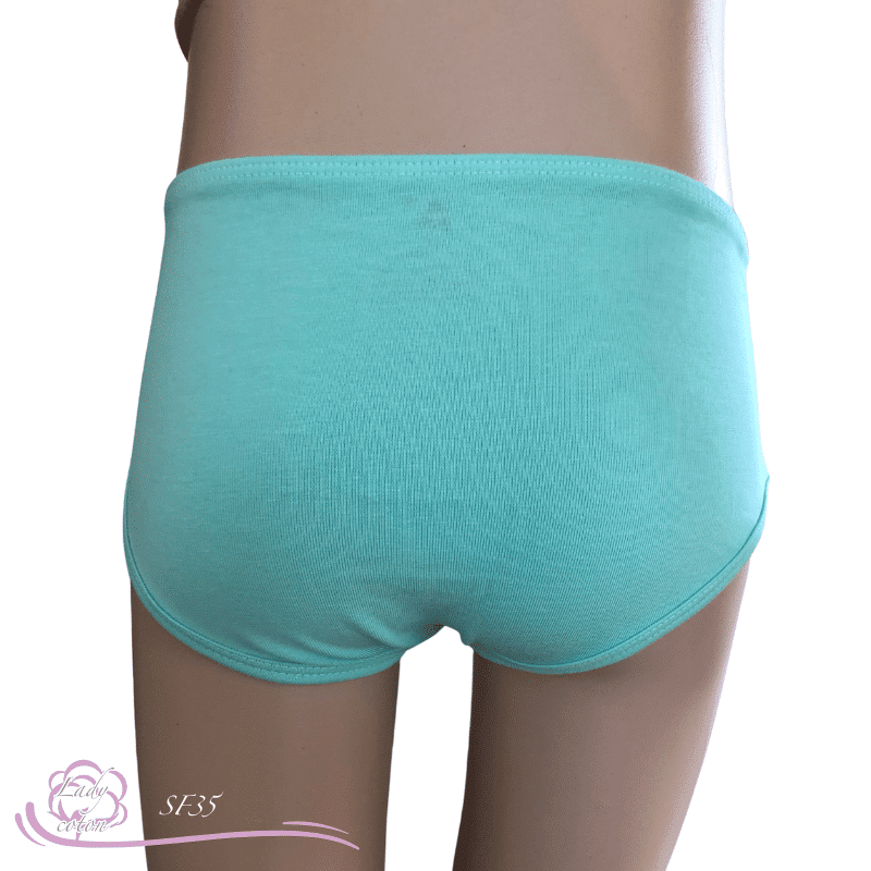 Slip 100% coton pour enfant vert dos Gami - Lady-coton