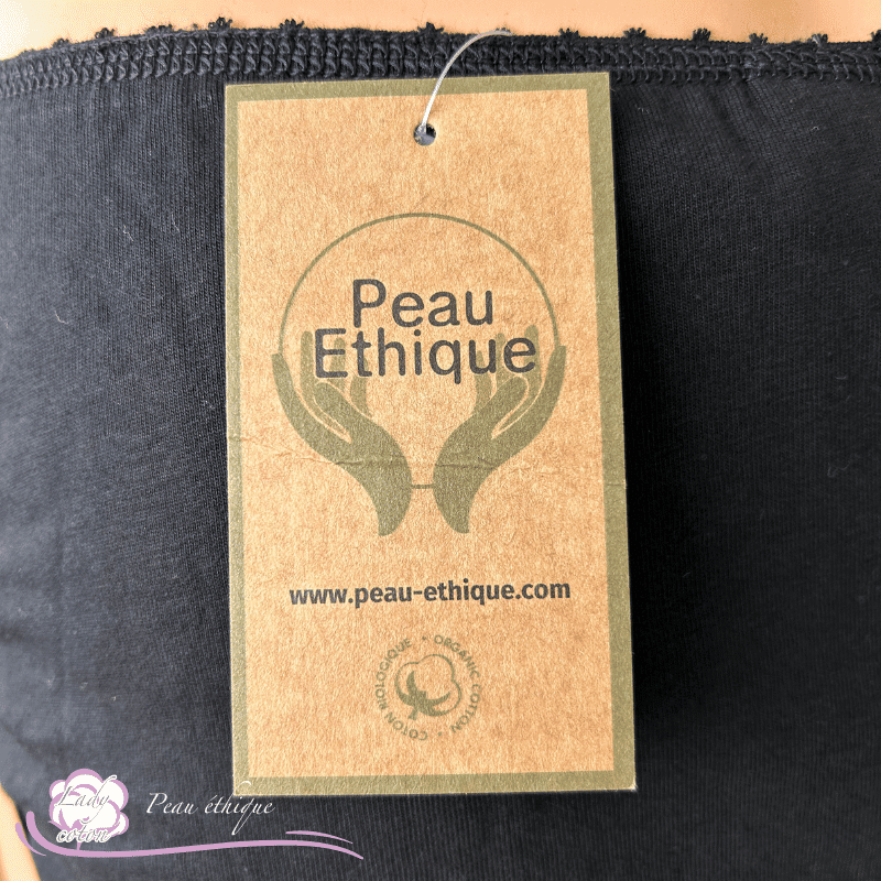 Culotte menstruelle Peau éthique culotte en coton bio étiquette - Lady-coton