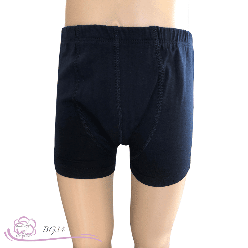 Boxer 100% coton pour garçon bleu marine face Gami - Lady-coton