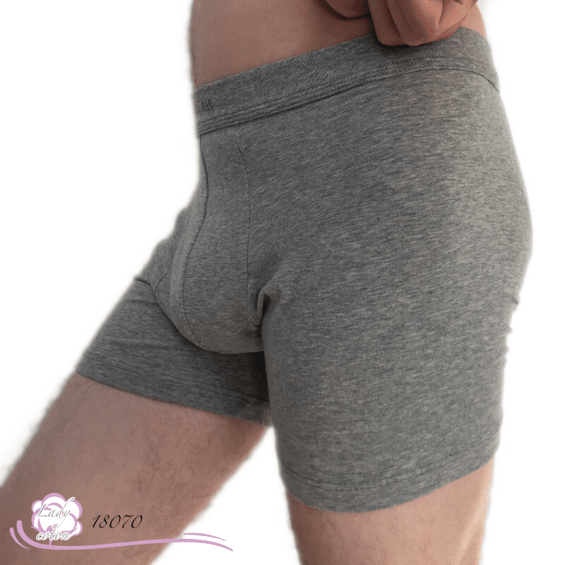 Boxer coton homme Freeman coton AVET gris côté sous-vêtements pour hommes - Lady-coton