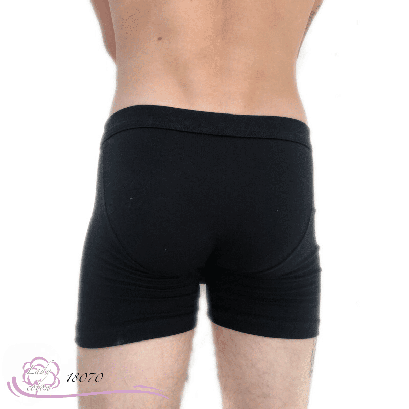 Boxer coton homme Freeman coton AVET noir dos - Lady-coton