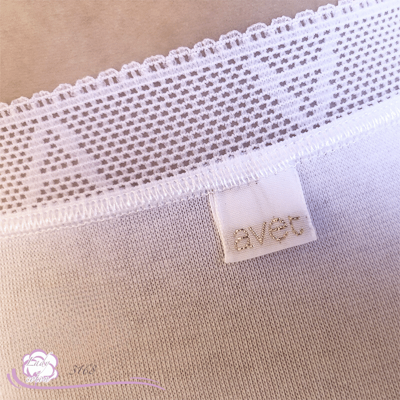 culotte dentelle haute coton blanc dentelle - culotte AVET - Lady-coton