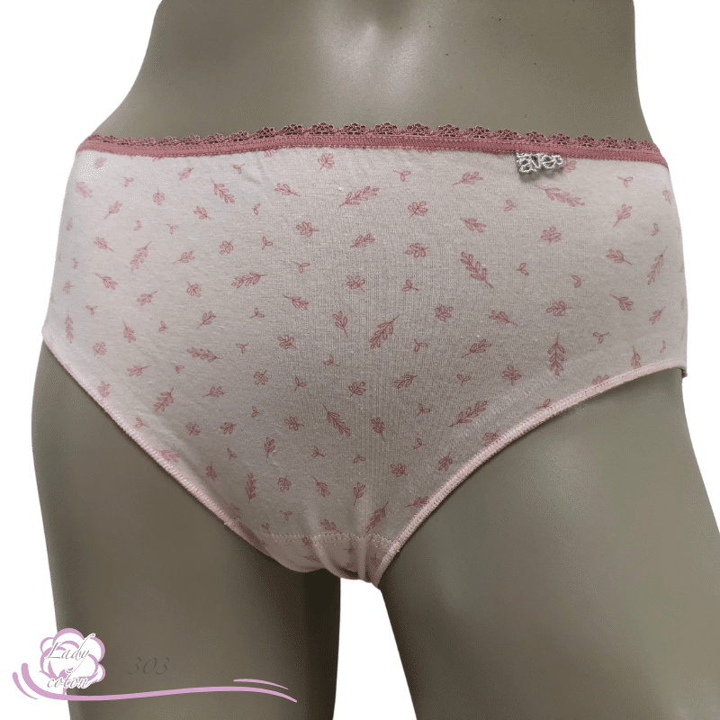 Culotte Duo coton floral rose face - Culotte AVET - Lady-coton