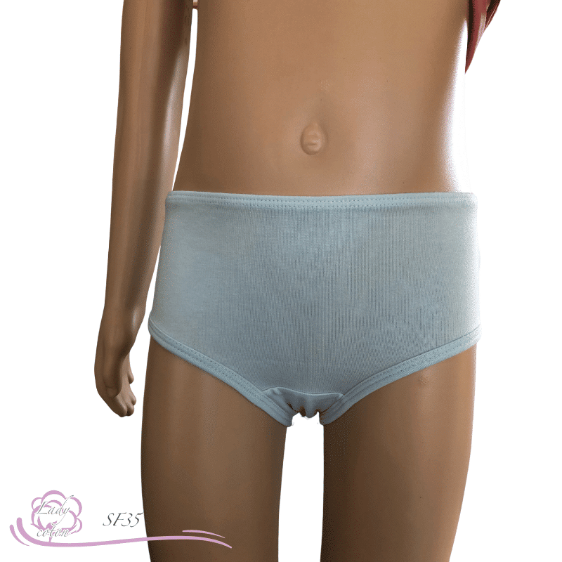 Slip 100% coton pour enfant bleu ciel face Gami - Lady-coton