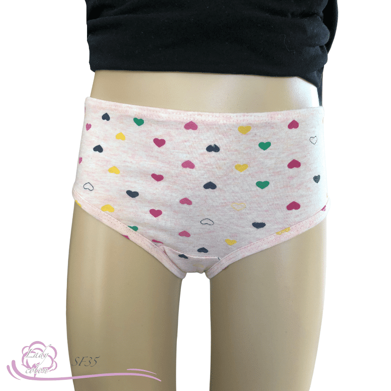 Slip 100% coton pour enfant coeur face Gami - Lady-coton