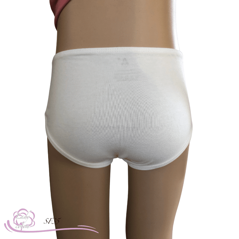 Slip 100% coton pour enfant crème dos Gami - Lady-coton