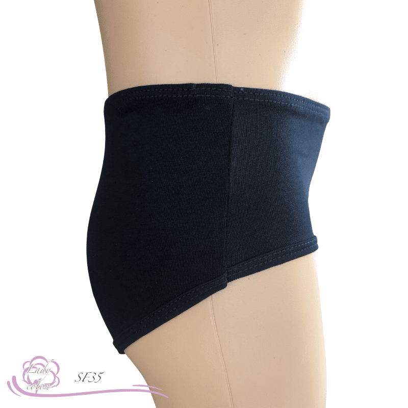 Slip 100% coton pour enfant noir côté Gami - Lady-coton