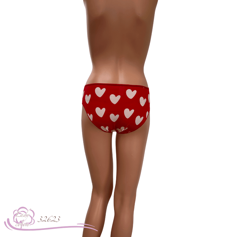 La romantique culotte en coton pour femme coeur Avet - lady-coton dos