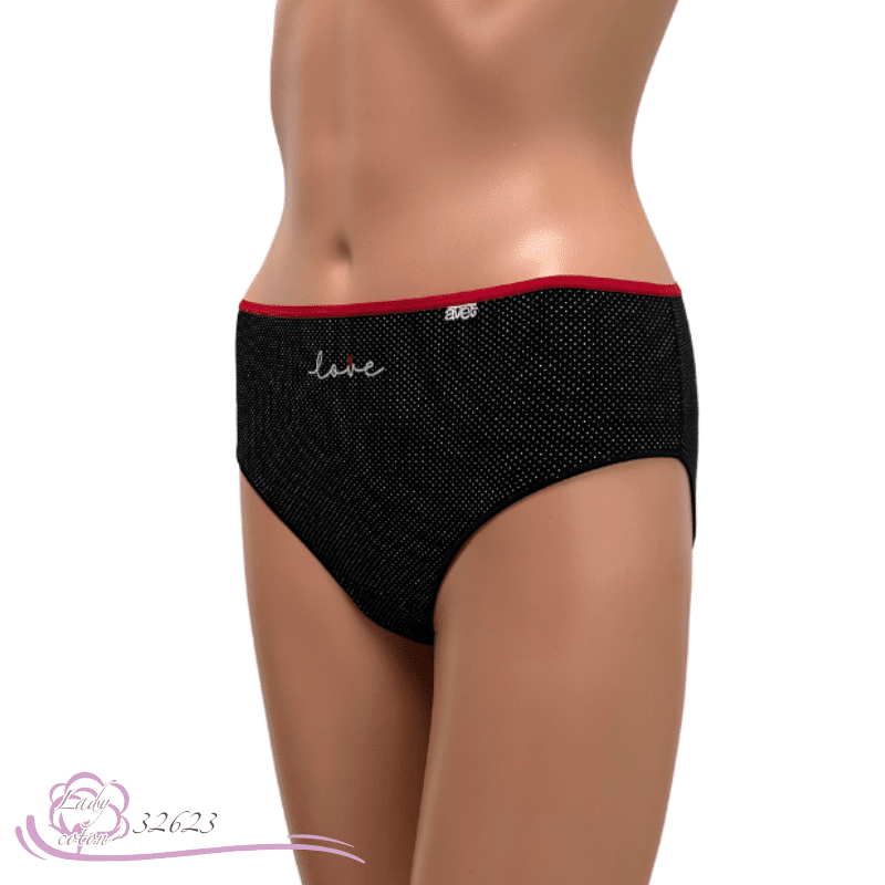La romantique culotte en coton pour femme love Avet - lady-coton côté logo