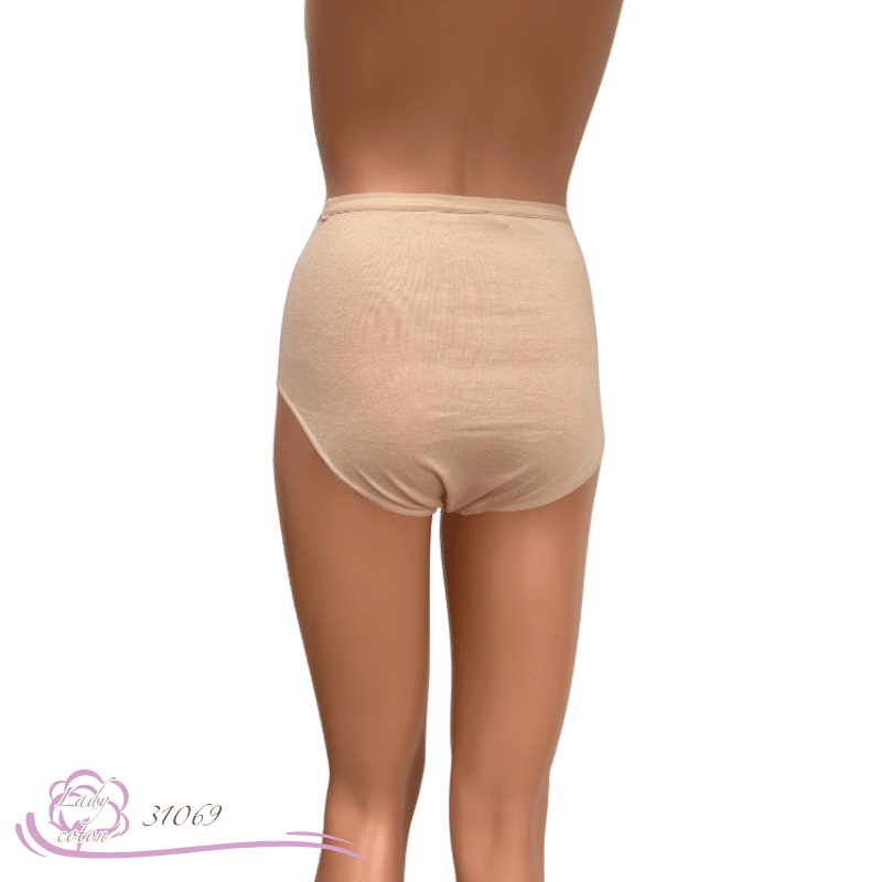 Sportive haute culotte Coton bige dos - culotte AVET - Lady-coton