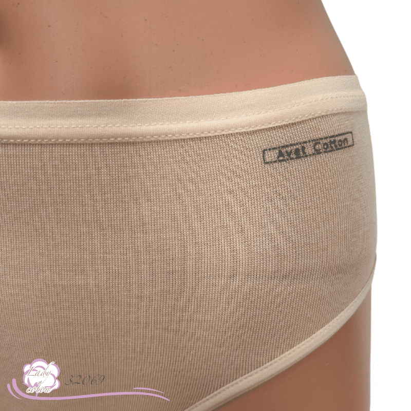 culotte La sportive midi coton beige logo - culotte AVET - Lady-coton