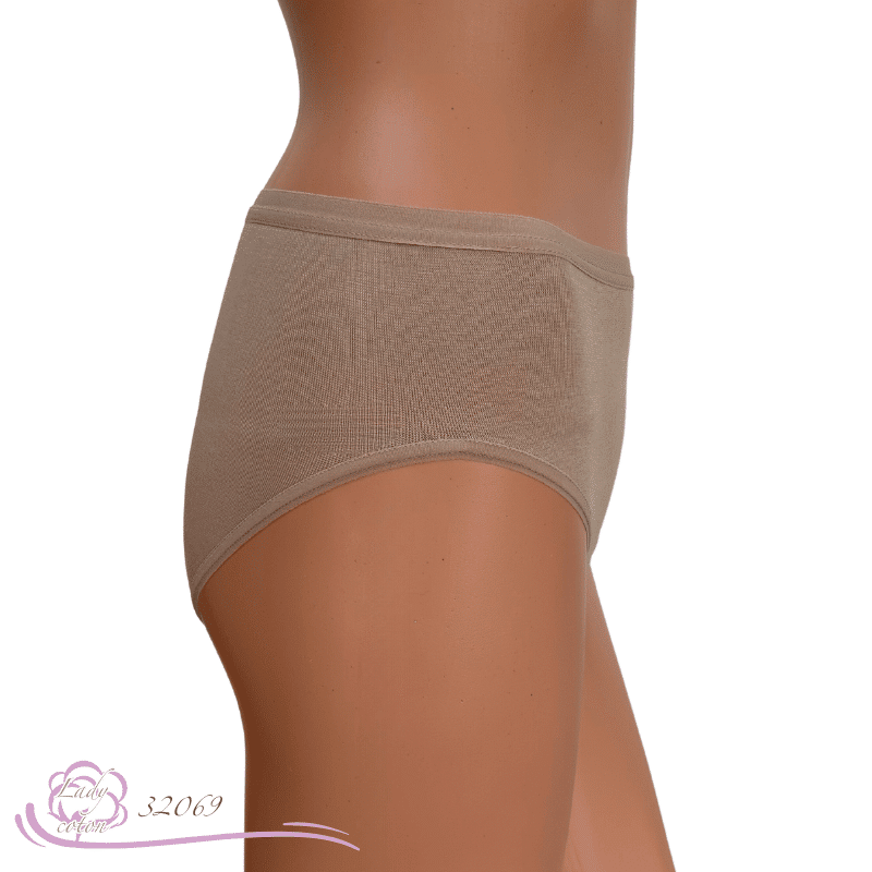 culotte La sportive midi coton argile côté - culotte AVET - Lady-coton