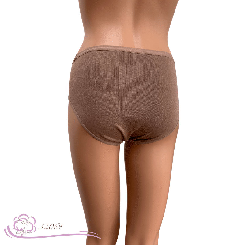 culotte La sportive midi coton argile dos - culotte AVET - Lady-coton