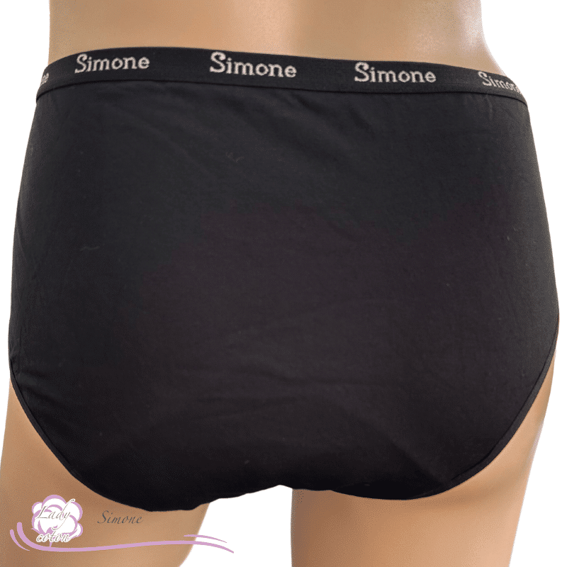 Shorty menstruel Simone culotte coton et bambou dos - Lady-coton