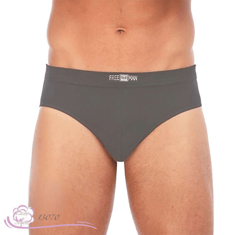 Slip coton homme freeman AVET en coton gris face - Lady-coton