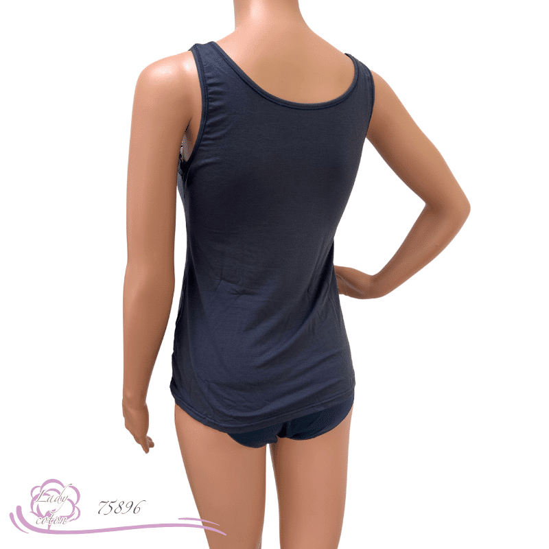 Top eucalyptus AVET bleu nuit dos- lady-coton, Tencel