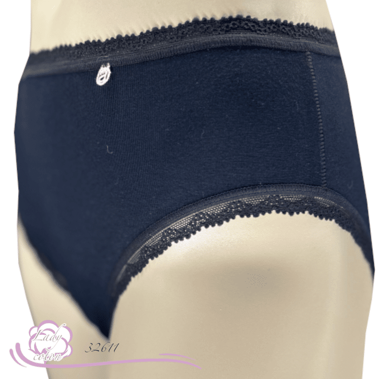 Culotte coton cosy à gousset Avet noir coté