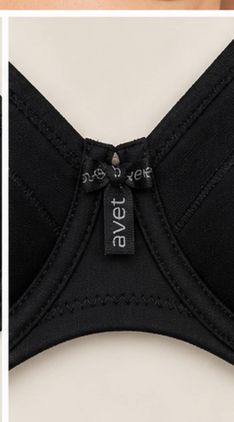 vue du milieu du soutien-gorge armatures