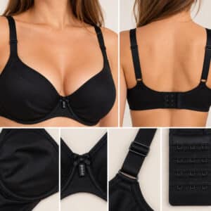 Soutien-gorge avec armatures bon maintien de marque Avet Noir